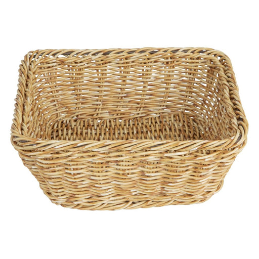 230(L)x230(W)x90(H)mm. Material: Polywicker