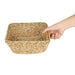 Olympia Polywicker Square Basket Light Brown 230x230mm Olympia