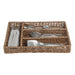 Olympia Polywicker Cutlery Organiser Dark Brown 340x250mm Olympia