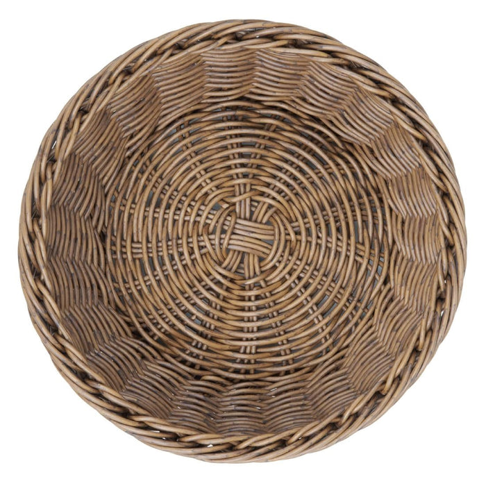 Olympia Polywicker Round Basket Dark Brown 220mm Olympia