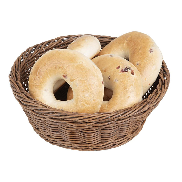 Olympia Polywicker Round Basket Dark Brown 220mm Olympia
