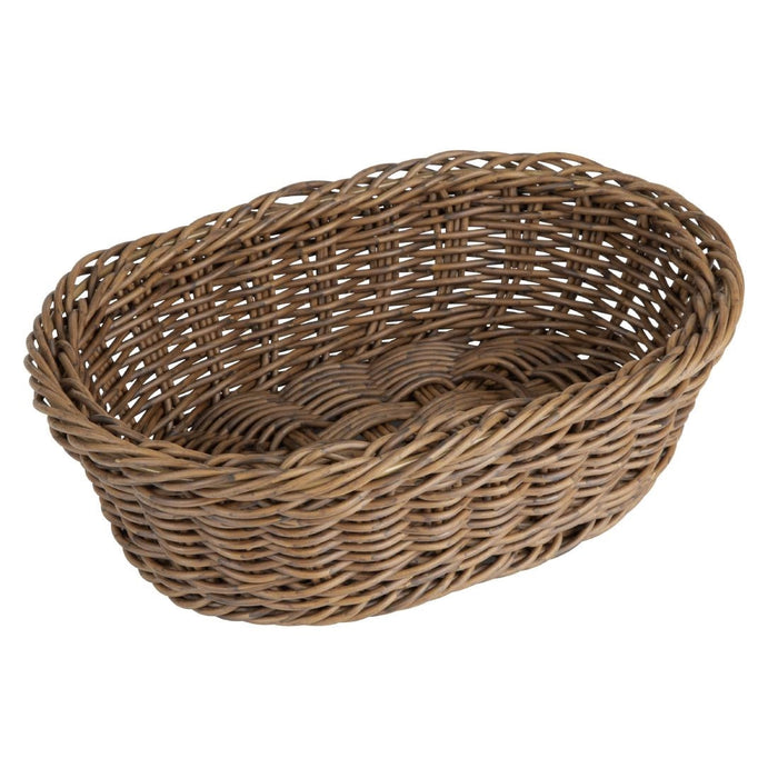 Olympia Polywicker Oval Basket Dark Brown 240x170mm Olympia