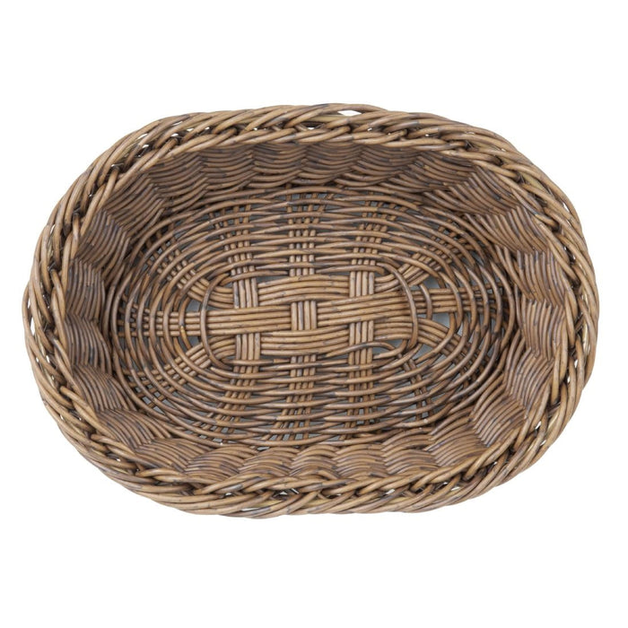 Olympia Polywicker Oval Basket Dark Brown 240x170mm Olympia