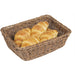 Olympia Polywicker Rectangular Basket Dark Brown 300x230mm Olympia