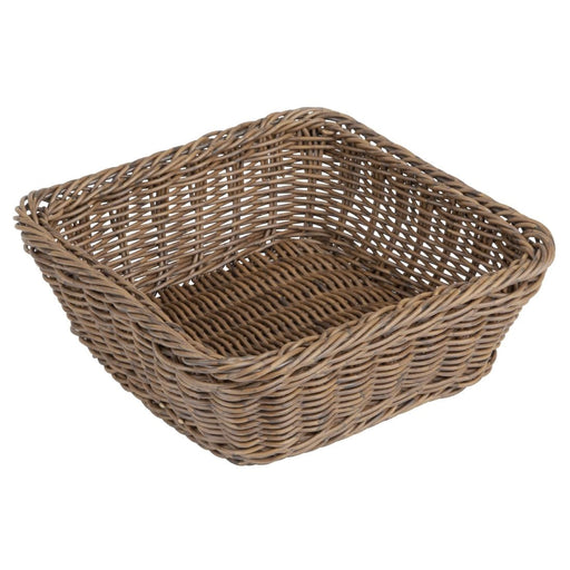 Olympia Polywicker Square Basket Dark Brown 230x230mm Olympia