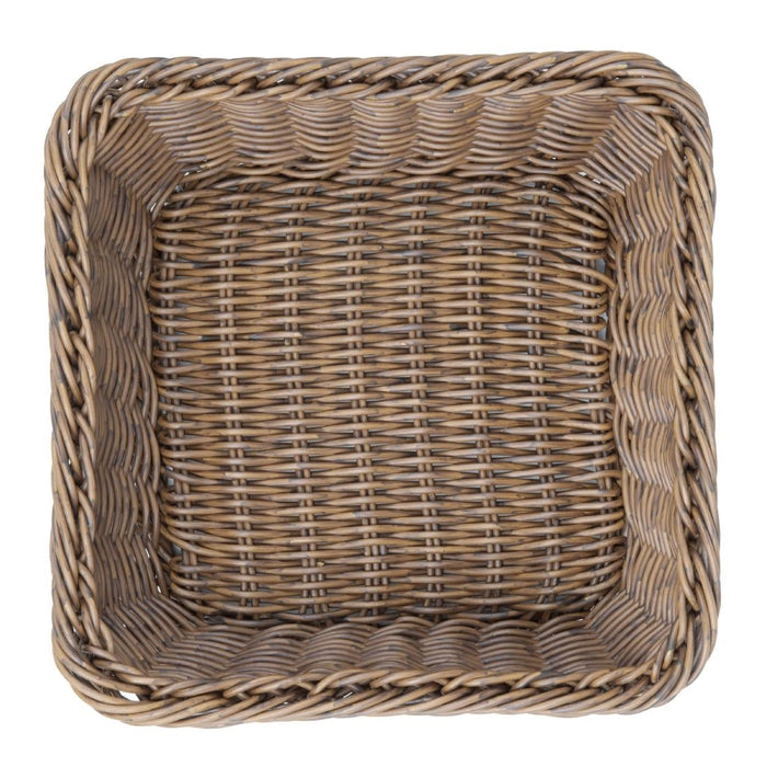 Olympia Polywicker Square Basket Dark Brown 230x230mm Olympia