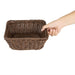Olympia Polywicker Square Basket Dark Brown 230x230mm Olympia