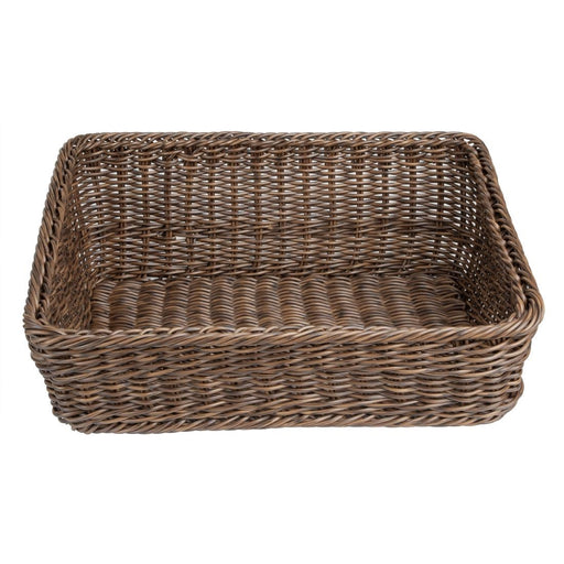 525(L)x385(W)x210(H)mm. Material: Polywicker