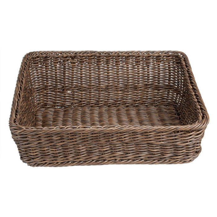 525(L)x385(W)x210(H)mm. Material: Polywicker