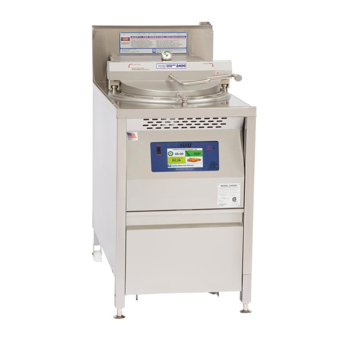 Vizu Electric Pressure Fryer BR2400CEEST with Smart Touch Controller Broaster