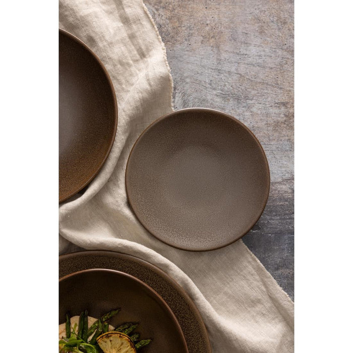 Olympia Ember Mahogany Coupe Plates 180mm (6 Pack) Olympia