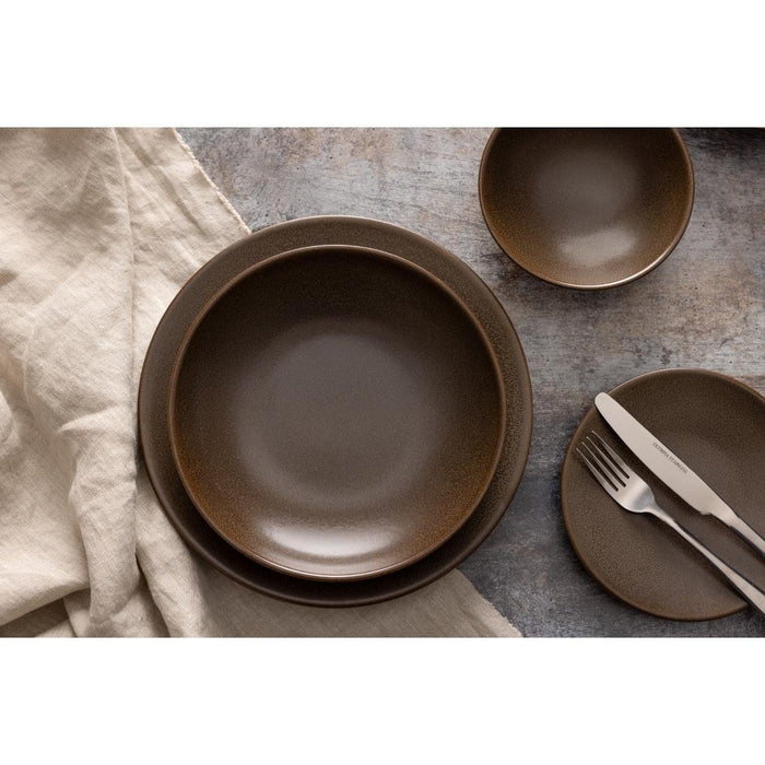 Olympia Ember Mahogany Low Coupe Bowls 230mm (4 Pack) Olympia