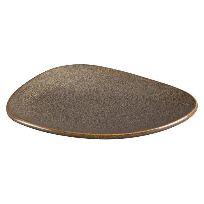 Olympia Ember Mahogany Triangle Plates 190x160mm (6 Pack) Olympia