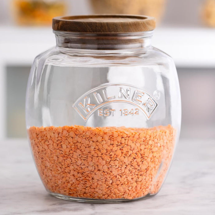 Kilner Universal Jar with Acacia Wooden Lid 2Ltr Kilner