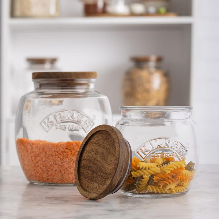 Kilner Universal Jar with Acacia Wooden Lid 2Ltr Kilner