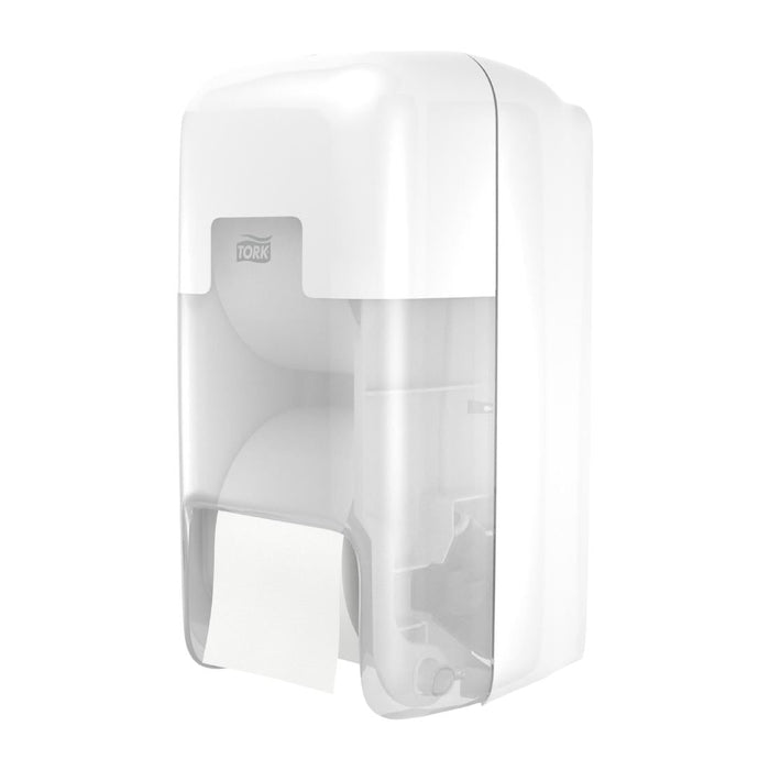 Tork OptiServe Coreless 2-Roll Toilet Roll Dispenser White Tork