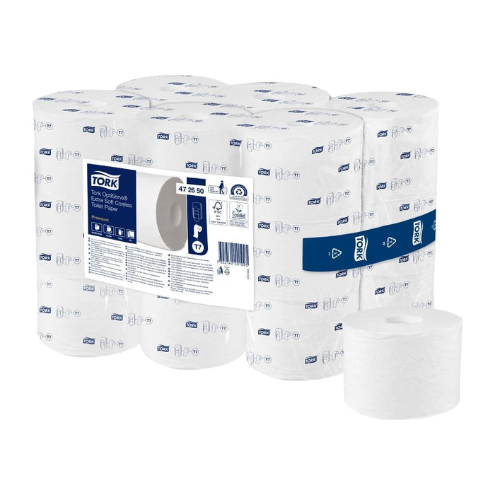 Tork OptiServe Extra Soft Coreless Toilet Paper 3ply White T7 (18 Pack) Tork