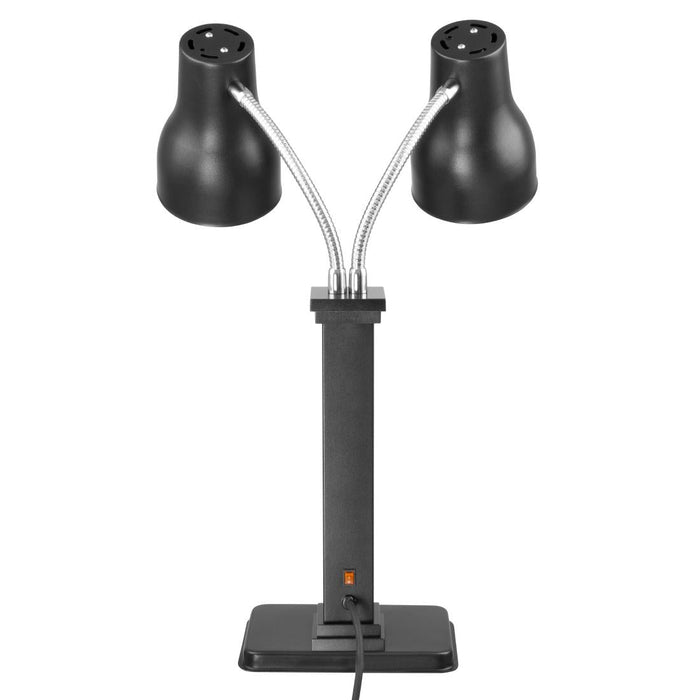 Buffalo Double Heat Lamp Carving Station Matt Black 2x250W Buffalo