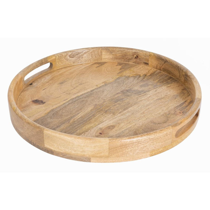 400(Ø)x 50(H)mm. High Sided Design. Cut-Out Handles