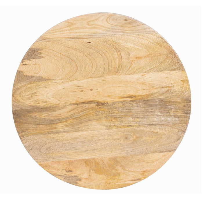 Olympia Mango Wood Round Deep Sided Tray 400mm Olympia