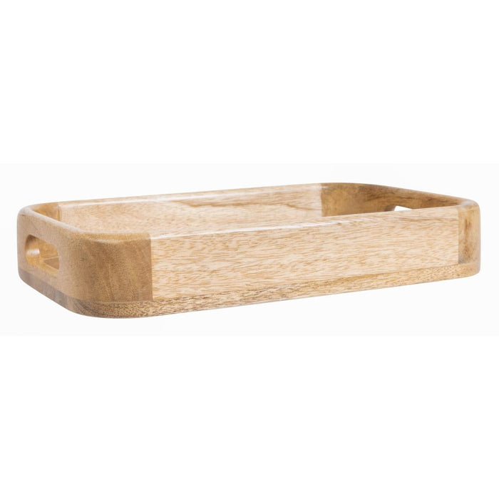 Olympia Mango Wood Rectangular Deep Sided Tray 300x190mm Olympia