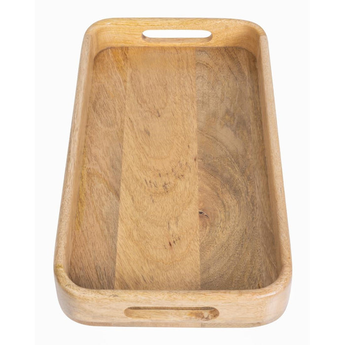 Olympia Mango Wood Rectangular Deep Sided Tray 430x230mm Olympia