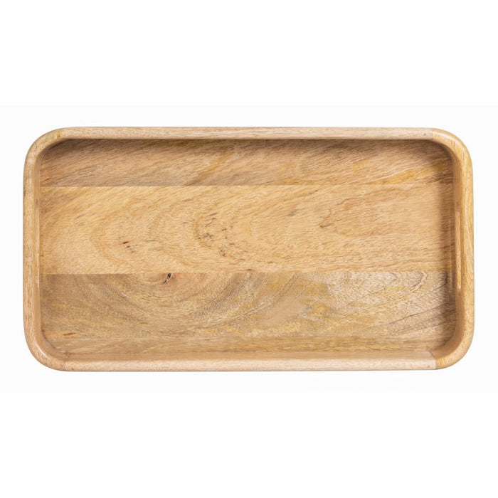 Olympia Mango Wood Rectangular Deep Sided Tray 430x230mm Olympia