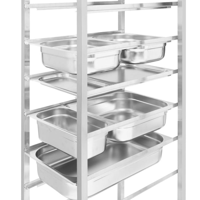 Nisbets Essentials Gastronorm Racking Trolley 10 Level Nisbets Essentials