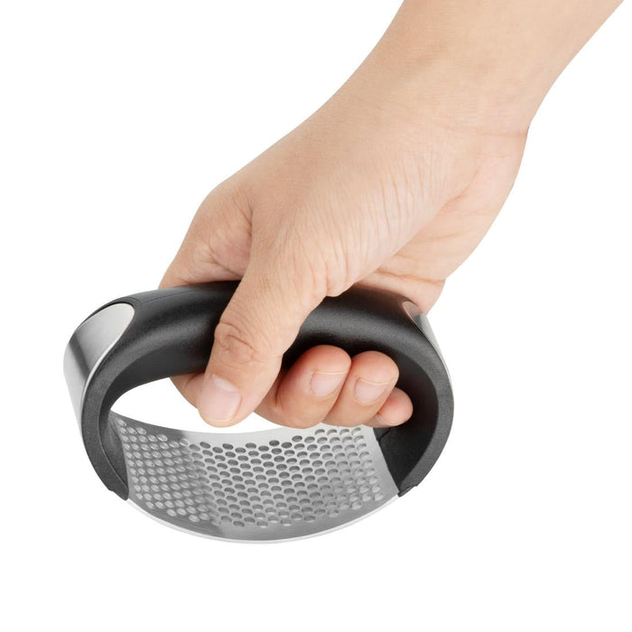 Nisbets Essentials Curved Garlic Press Nisbets Essentials