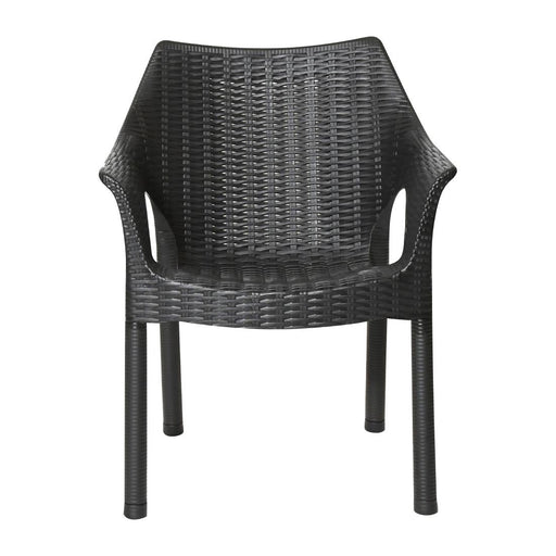 Bolero Elements Polypropylene Armchairs Black (4 Pack) Bolero