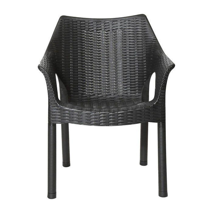 Bolero Elements Polypropylene Armchairs Black (4 Pack) Bolero