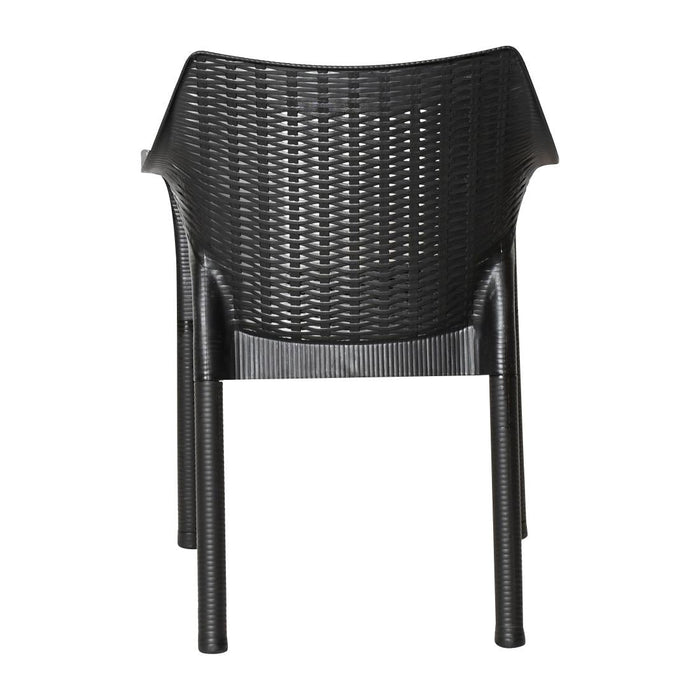 Bolero Elements Polypropylene Armchairs Black (4 Pack) Bolero