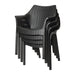 Bolero Elements Polypropylene Armchairs Black (4 Pack) Bolero