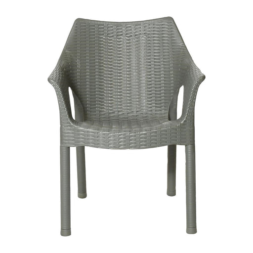 Bolero Elements Polypropylene Armchairs Olive Green (4 Pack) Bolero