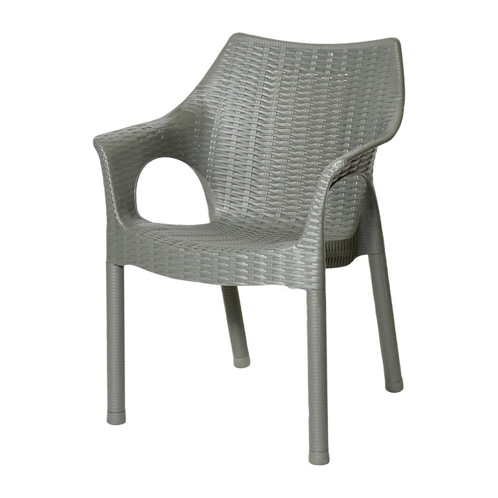 Bolero Elements Polypropylene Armchairs Olive Green (4 Pack) Bolero