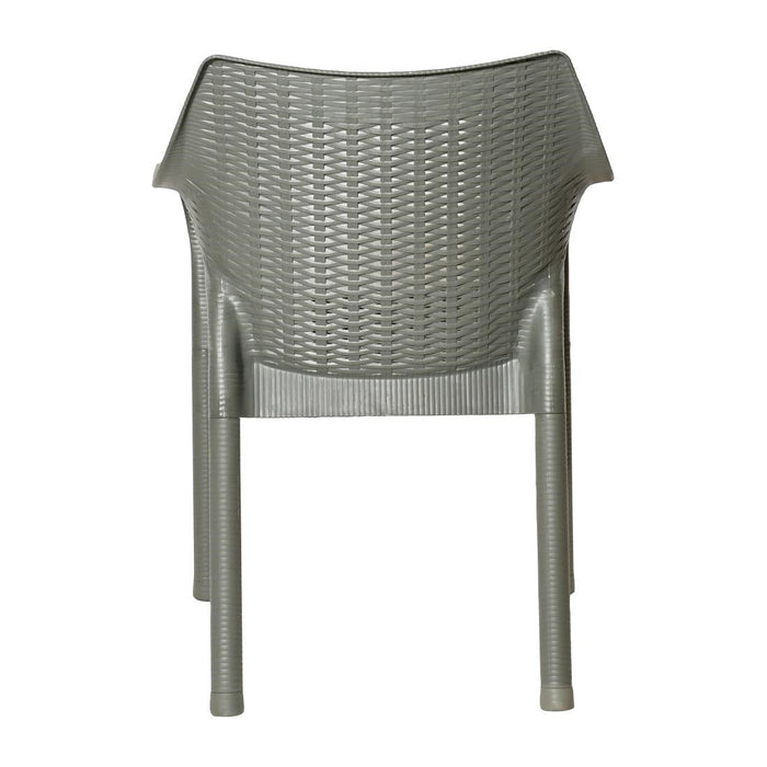 Bolero Elements Polypropylene Armchairs Olive Green (4 Pack) Bolero