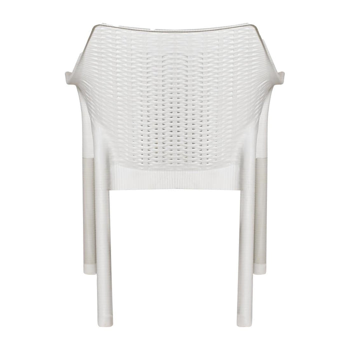 Bolero Elements Polypropylene Armchairs Snow (4 Pack) Bolero