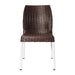 Bolero Elements Polypropylene Rattan Side Chairs Dark Brown (4 Pack) Bolero