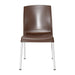 Bolero Elements Polypropylene Plain Side Chairs Dark Brown (4 Pack) Bolero