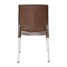 Bolero Elements Polypropylene Plain Side Chairs Dark Brown (4 Pack) Bolero