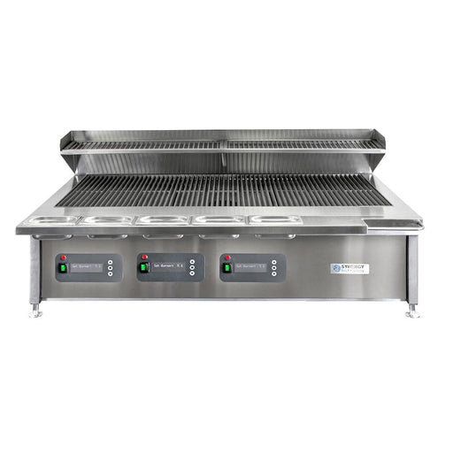 Synergy Grill ST1500 Trilogy Grill with Garnish Rail & Slow Cook Shelf Nat Gas Synergy Grill