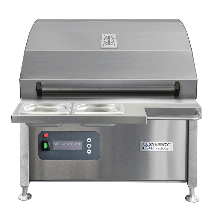 Synergy CharGo STCGO600 Chargrill Oven with Lid, Slow Cook Shelf & Garnish Rail Nat Gas Synergy Grill