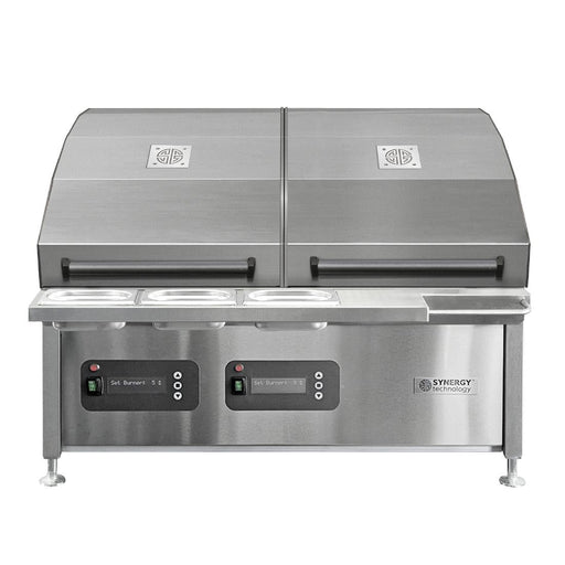 Synergy CharGo STCGO900 Chargrill Oven with 2 Lids, Slow Cook Shelves & Garnish Rail Synergy Grill