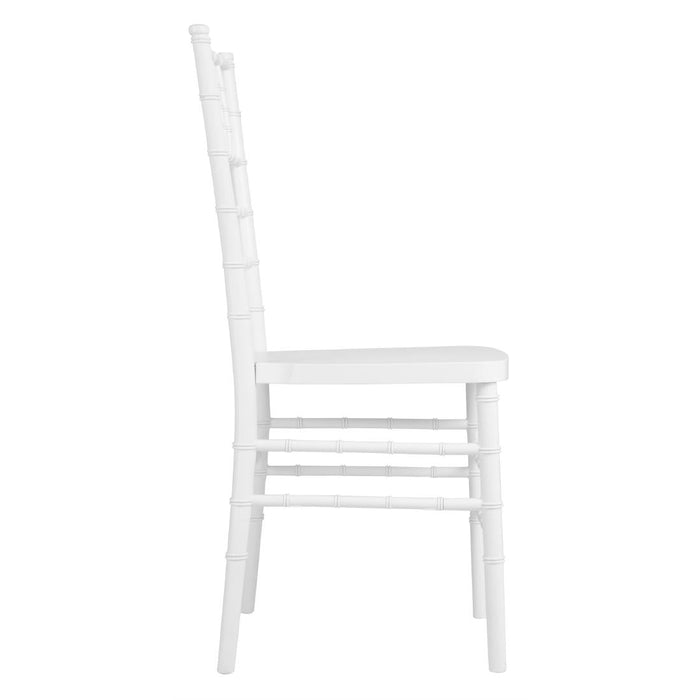 Bolero Chiavari Polypropylene Chairs White (4 Pack) Bolero
