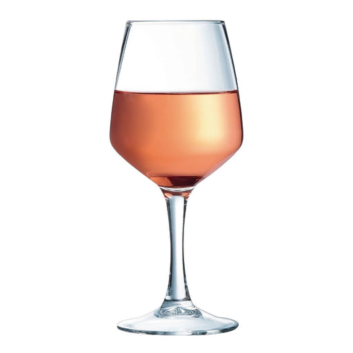 Arcoroc Lineal Wine Glasses 250ml LUKCA-NI at 175ml (24 Pack) Arcoroc