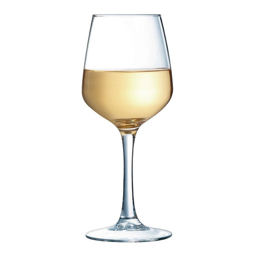 Arcoroc Lineal Wine Glasses 310ml LUKCA-NI at 250ml (24 Pack) Arcoroc