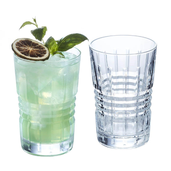Arcoroc Old Square Hi Ball Glasses 360ml (12 Pack) Arcoroc