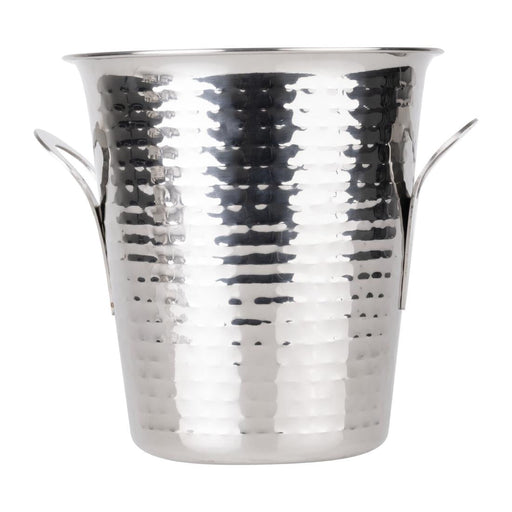 Olympia Flare Wine Bucket Hammered Stainless Steel 4.3Ltr Olympia