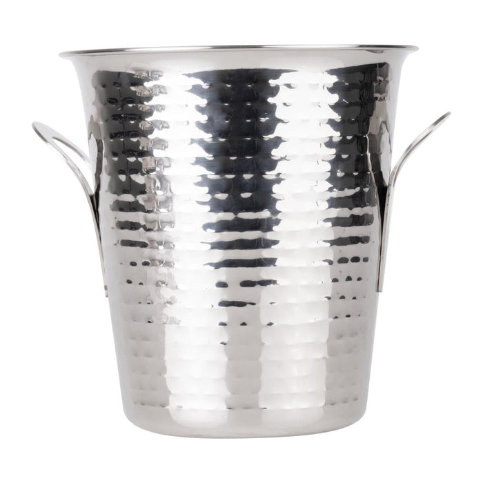 Olympia Flare Wine Bucket Hammered Stainless Steel 4.3Ltr Olympia