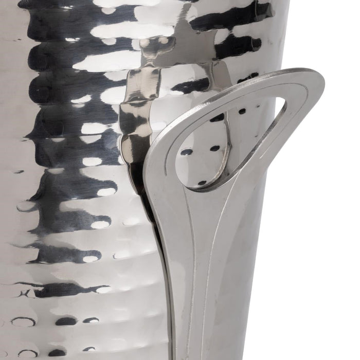 Olympia Flare Wine Bucket Hammered Stainless Steel 4.3Ltr Olympia